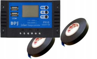 Nabíjací regulátor 10A PWM Solar 12v 24V PV Panel