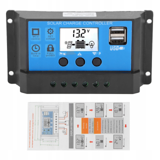 Solárny regulátor nabíjania 12v24v 30a