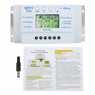 Solárny regulátor nabíjania 12v24v 40a