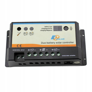 Ovládač nabíjania solárneho nabíjania 12V 24V 10A