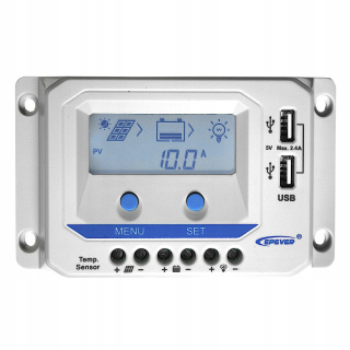 Regulátor nabíjania vs1024au 10a solárne 12v 24v
