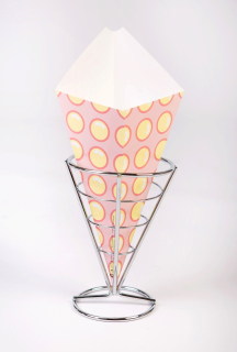 Vafľovač - BUBBLE WAFLE ROHY, CHURROS 350 ML RUŽOVÉ