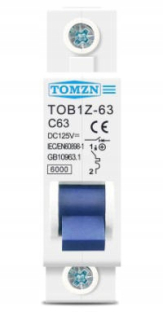 Izolačný odpojovač DC 125V 3A 1p poistky