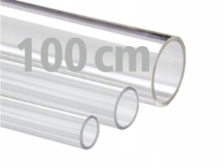 Plexi rúrka 100 mm/2 plexiskla PMMA bezfarebná 100 cm