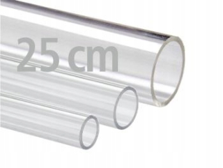 Plexi rúrka 100 mm/3 Plexi PMMA bezfarebná 25 cm