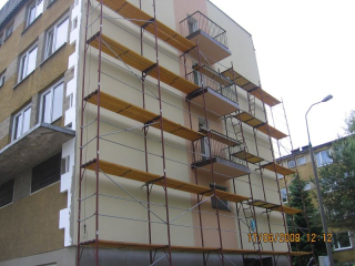 Lešenie - Fasáda lešenie lešenia s lešením 304m2 šanca