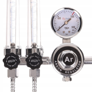 Redukčný ventil na zváračku - Redser 2x Rotamer CO2 Argon Mig Tig Magomat