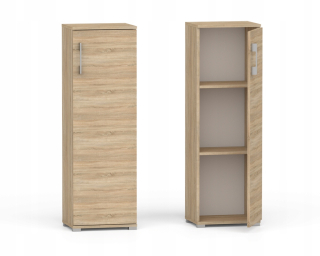 Polica, regál do kancelárie - Chradding konkurenti kancelárska kabinet 110x40 cm Sonoma Oak