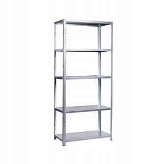 Polica, regál do kancelárie - Galva Metal Bookcase 80 kg 180x75x35 cm MetallKas