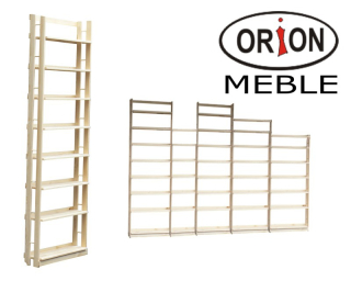 Polica, regál do kancelárie - Openwork Bookcase 80x247x21 Strong, dlaždice