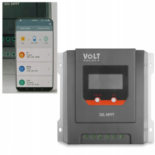 Solárny regulátor MPPT 20A 12V/24V Bluetooth +GR