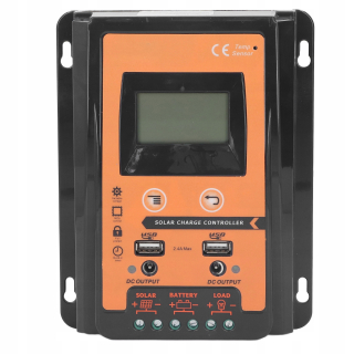 Solárny regulátor 30A 12V 24 V USB