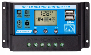 Solar Solar Sol 20A LCD 2XUSB PWM Volt