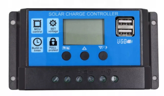 Regulačný solárny regulátor 10a 12v/24v PWM LCD