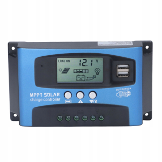 Regulačný solárny regulátor 40A 12V/24V MPPT LCD
