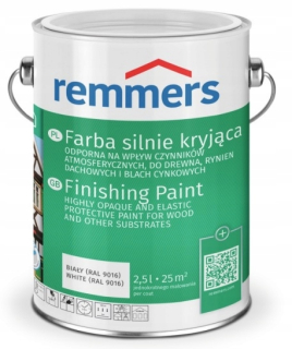 Farba - Remmers Deckfarbe pokrývajúce biele ral9016 10l