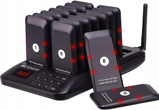 Retekess td157 stránkovací systém 16 čierny pager