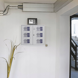 Pokladnica, trezor na peniaze - Rottner Keysystem 6 System, biely