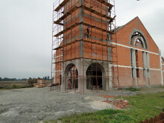 Lešenie - Fasádne lešenie 214 m2