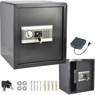Trezor, sejf - Elektronický trezor pre kód +kľúč 15 kg 35 x 39,5 cm