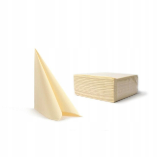 Servítky - Fizline servítky 40x40 cm 50 ks Fizelina Cream