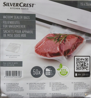 Vákuove sáčky - Fólia Silvercrest pre vákuový potravinový zvárací stroj