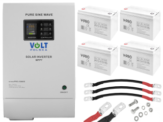 Sinus Pro 5000S 48/230V 60A MPPT Inwerter + 110AH