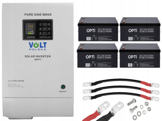SINUS PRO 5000S 48/230V 60A MPPT Inwerter + 200AH
