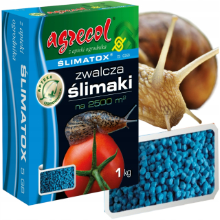 MODRÉ SLIMAJKOVÉ GRANULY ŚLIMATOX 5 GB 1KG