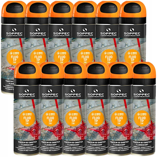 Soppec Geodetic Paint Orange Fluo TP 12 PCS