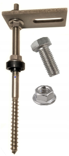 M10X200 Two -TUB SCREW CLEARDLESS+EPDM+Adaptér+St