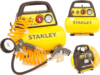 Kompresor - Stanley Compressor Compressor 6L 8 Bar + Set 6el.