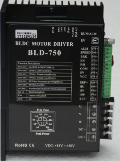 BLDC BLD-750 Brushless 25A 50V riadiaci motor