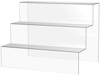 Stojan na stojan 300/300 3 Plexiglas Schody