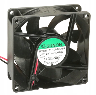 Ventilátor - Sunon 92x92x25 Axický ventilátor 9225 24 V efektívny