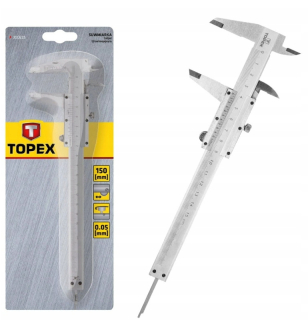 Posuvné meradlo - Prípad 150 mm presnosť merania 0,05 mm topex