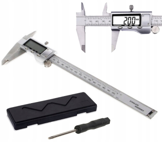 Posuvné meradlo - 200 mm digitálny elektronický kalizer kov