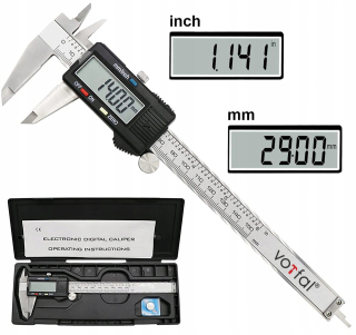 Elektronické kovové hrbole digitálneho LCD 150 mm