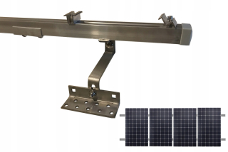 Upevňovací systém 4 PV modulov na dlaždiciach