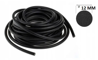 ŠNÚRKA PENOVÁ GUMOVÁ MIKROGUMA TESNENIE EPDM 12mm 10M