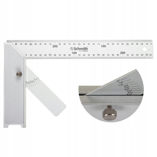 Uhlomer - Schmith hliníkový uhol s 250 mm anjelovým metrom