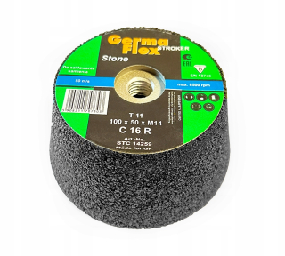 Pohárové koliesko 100x50xM14 pre STONE P16 2 ks