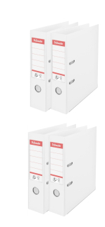 Binder Esselte č. 1 A4 75 mm Vivida White x 4