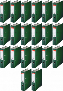 Binder Esselte A4/75 mm 500 kariet Green x20