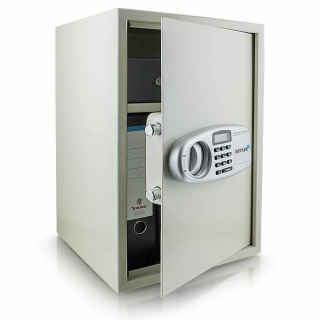 Trezor, sejf - Elektronická bezpečná jasne šedá