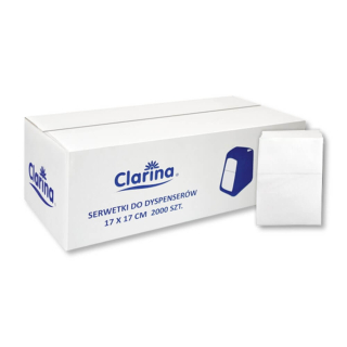 Servítky - Strony pre dávkovače 17x17 2000 Psztuk Clarina
