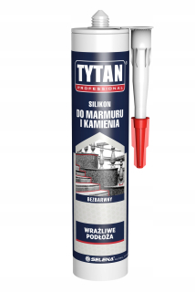 Tytan Silikón na mramor a číry kameň. 280 ml