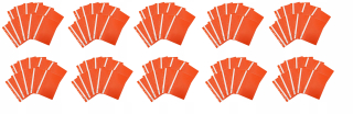 Zostavo A4 PVC Tvrdo pripevnený Orange X100