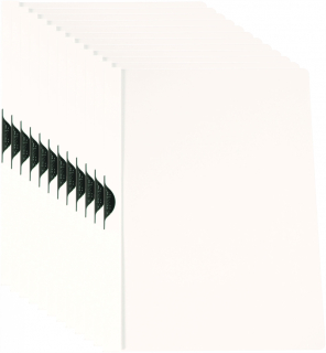 Špíz s kovovou sponou, PP, A4, White X12