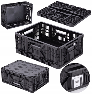 Prepravka, nádoba - Plastová skriňa HD, skladačka 25L, Tactix Basket